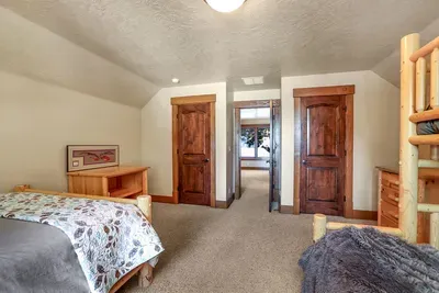 Two walk-in closets in the apartment—real storage for real gear.