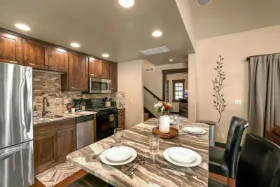 The open concept main floor keeps the cook in the conversation