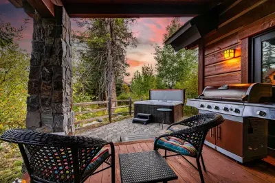 Patio hot tub that makes even storm days feel like a win
