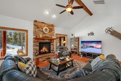 Big, comfy sectional perfect for game nights, movie marathons, and trip planning