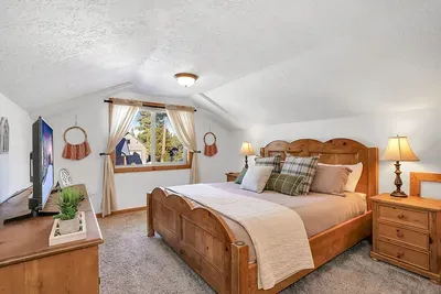Loft king suite gives early risers or night owls their own quiet retreat.