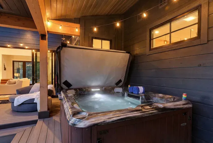 After lake days, the hot tub is non‑negotiable.