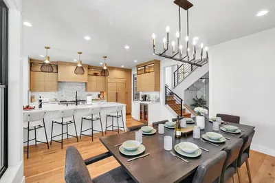 The dining table is made for big breakfasts and long, lingering dinners.