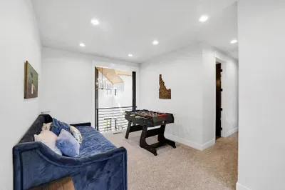 Head upstairs to the loft—foosball, hangouts, and easy fun