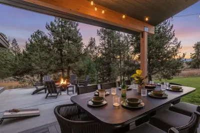 Morning coffee, evening wine, and mountain air all day