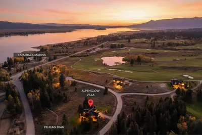 Prime Golf Course Location Near Lake Cascade: Just a 1/4 mile walk to the Marina via the Pelican Trail, Alpenglow Villa offers unparalleled access to Lake Cascade.