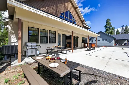 Amenities like the hot tub, pickleball, game loft, and bunk room mean that every age group finds “their spot” in the house.