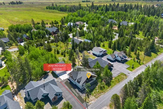 Trailer-friendly parking allows you to bring your boat, snowmobiles, or other toys while remaining respectful of the quiet neighborhood (the detached ADU isn't accessible to guests).