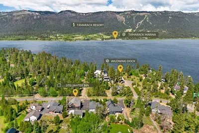 Tamarack Resort lies just across the lake, putting skiing, biking, golf, and dining within an easy drive or boat ride. The community dock is just down the road.