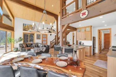 Not only is this the ultimate space for entertaining, the main floor also offers a half bath, laundry room, and mudroom