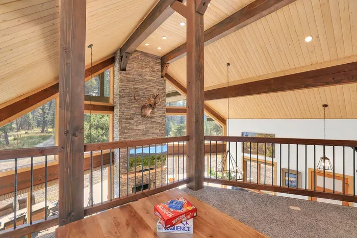 The loft is a great bonus space, offering extra room to spread out