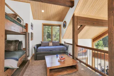 The loft is a great bonus space, offering extra room to spread out