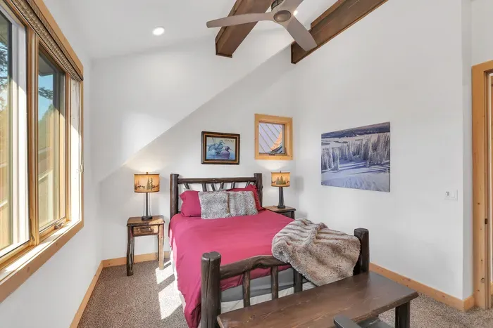 The southern exposure is beautiful in this room