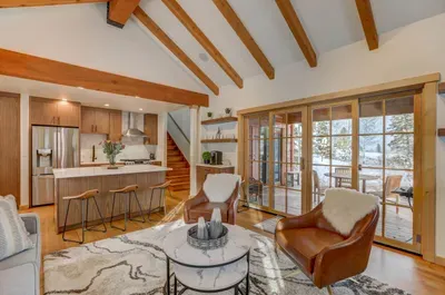Osprey View is the ultimate combination of location + luxury, centrally situated golf course-front in the heart of Tamarack Resort. The glass french doors let in so much extra light, and provide stunning views of the championship Osprey Meadows golf course and Lake Cascade