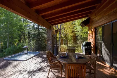 Relaxing mornings are well spent on the covered patio