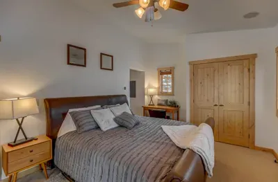 Enjoy a restful night's sleep in your king bed before hitting the slopes or the lake!
