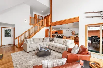 Layout that makes it easy for early risers and night owls to share this McCall vacation home.