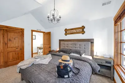A king bed built for deep sleep after deeper days on the mountain