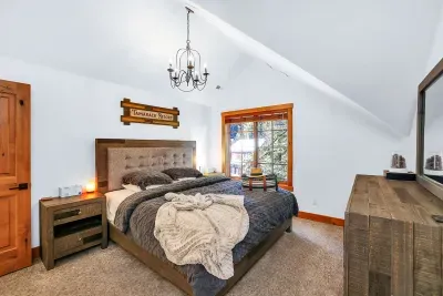 Primary bedroom: clean, calm, and ready when you finally crash