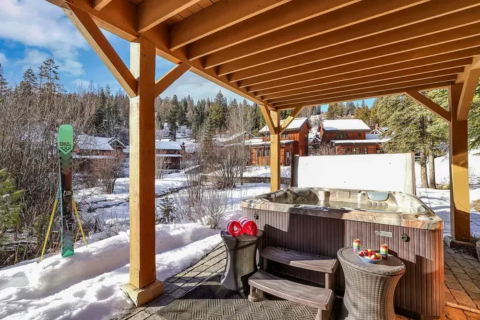 Swap boots for slippers, then head straight for the hot tub