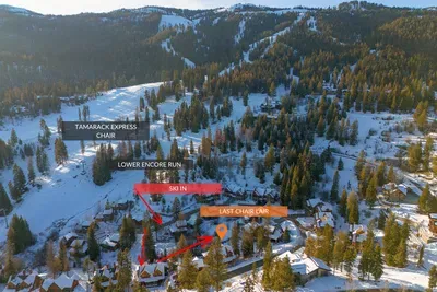 Tamarack Express is your lift, the groomed trail is your driveway.