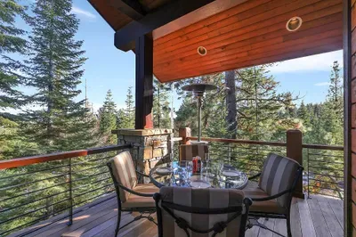 Timber rails, mountain air, and views that shift with the light—the deck becomes the gathering spot between adventures