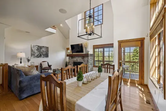 The vaulted ceilings and numerous windows let in plenty of southern exposure, which make the home feel incredibly open and bright