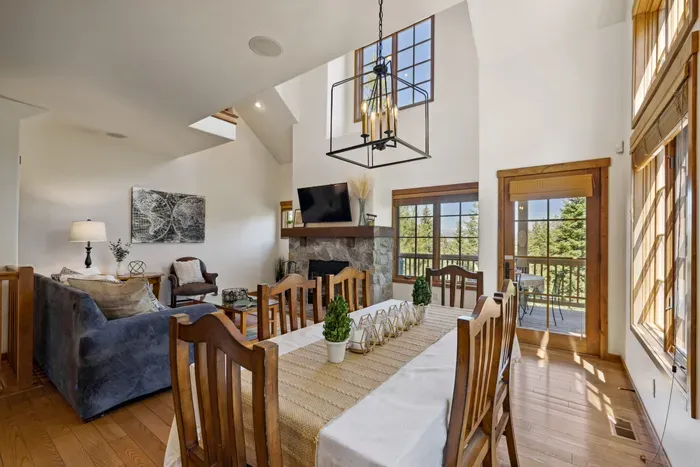 The vaulted ceilings and numerous windows let in plenty of southern exposure, which make the home feel incredibly open and bright