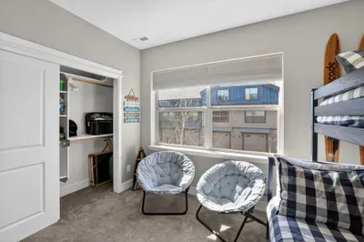 Pack ’n play and kid‑friendly details make this McCall townhome easy for families with little ones.