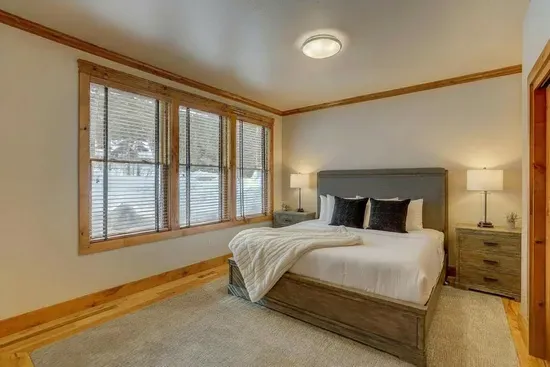 Main‑level king bedroom is perfect for those who keep it simple (and want to be the first for coffee in the morning)