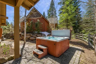 After a day of exploring, unwind in your private hot tub