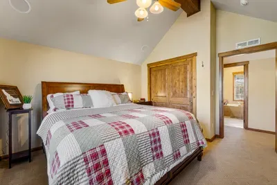 With a spacious closet, you can easily unpack and feel right at home during your stay
