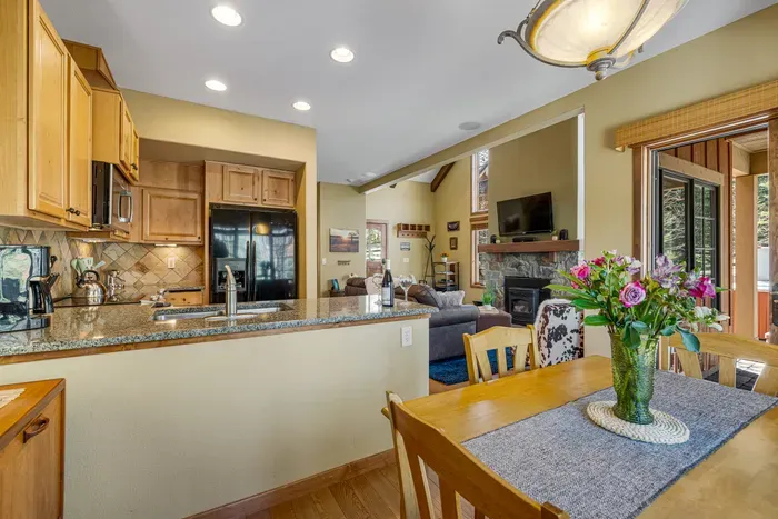 The open concept space keeps everyone in the conversation