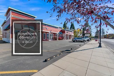 Around Town: Tamarack Resort is only 8 miles from adorable downtown Donnelly, which includes a coffee shop, several bars and restaurants, a liquor store, and convenience store