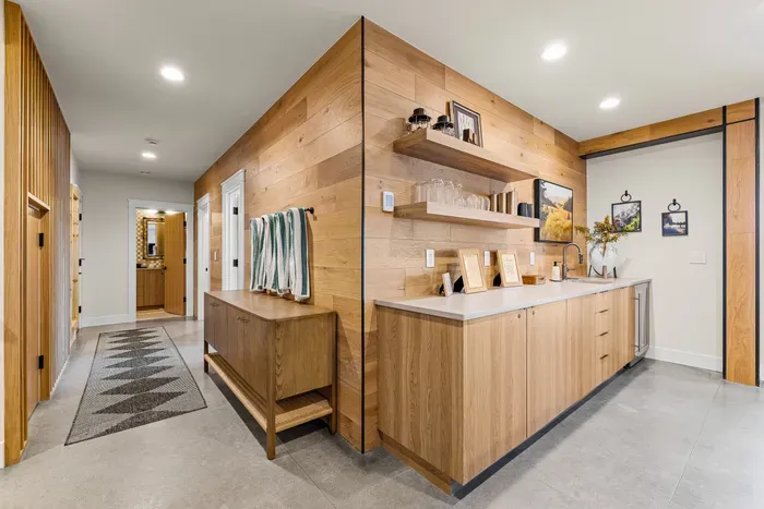 The daylight basement has radiant heated floors. Unpretentious luxury—nothing too precious, everything quietly elevated.