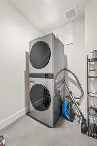 Second full-sized LG stackable washer and dryer washer/dryer for when you’re traveling with a crowd