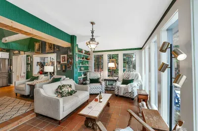 Big windows, warm wood, and lots of places to curl up and exhale