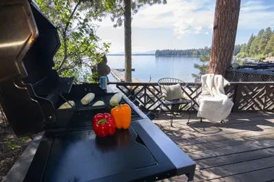 Beer in hand, brats on the BBQ, bare feet on the dock, and nowhere else you need to be