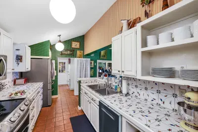 It may be a galley kitchen, but it’s got everything you need and nothing you don’t