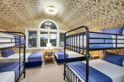 The bunk room of every kid’s (and cousin’s) dreams—sleep 6 and stay up too late