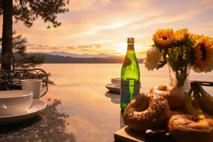 Early morning glass on the lake—the calm before the cannonballs