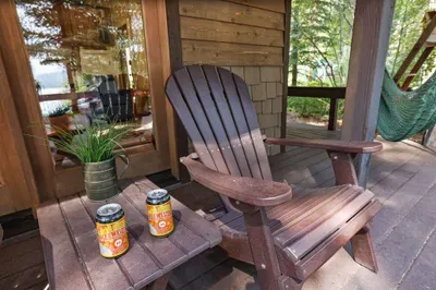 When the weather's nice, the patio is the place to be--naps in the hammock are encouraged