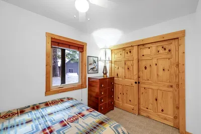 Downstairs queen bedrooms give night owls or teens their own level