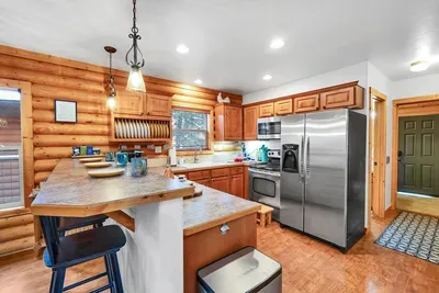 Open concept means no one is stuck away from the fun while cooking
