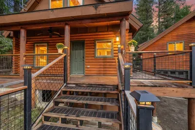 The wraparound deck invites you to soak up the natural beauty of McCall, whether you're savoring a meal hot off the Traeger grill, unwinding in the private hot tub, or simply enjoying the fresh mountain air
