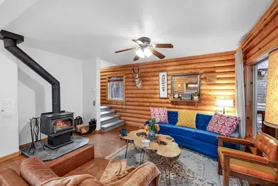 Gather around the wood stove on the main floor for laughs, games, and maybe a tall tale or two about your day's adventures