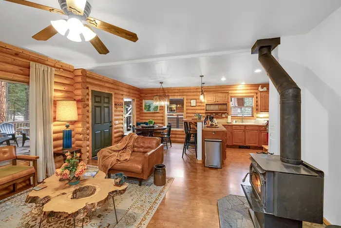 With its seamless connection to the rest of the main floor, the kitchen and dining areas keep everyone in on the fun