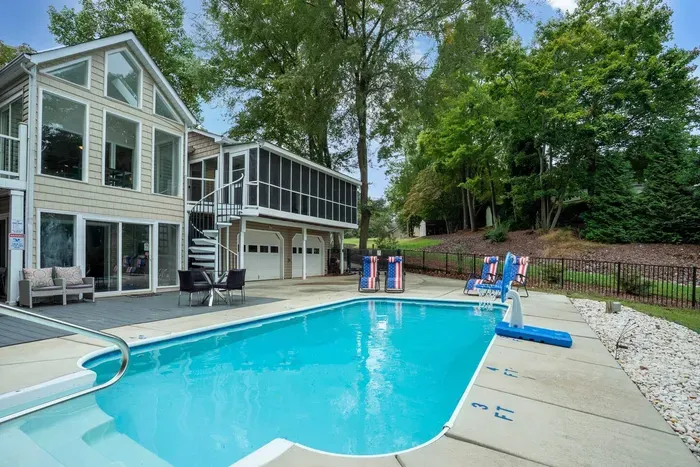 Unwind in the heated pool.