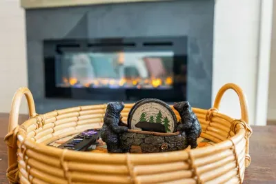 The coziest welcome awaits.  Unwind by the fireplace with thoughtful designer  touches that make you feel right at home the moment you arrive.