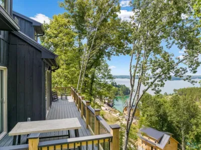 This is your view. Lake. Trees. Peace. Welcome to your happy place.